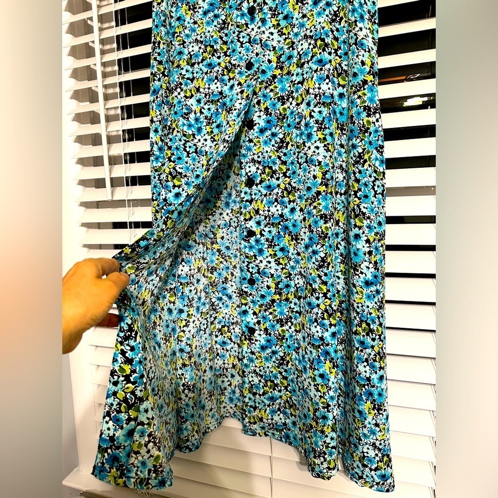 🛍️Christopher & Bank Button down open floral skirt size 12 - Picture 1 of 7